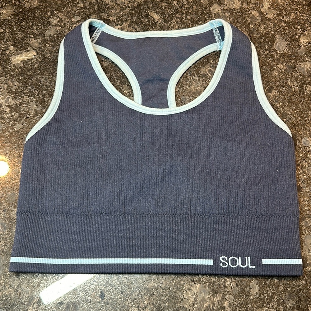 Soul by Soul Cycle Sports Bra Medium Blue